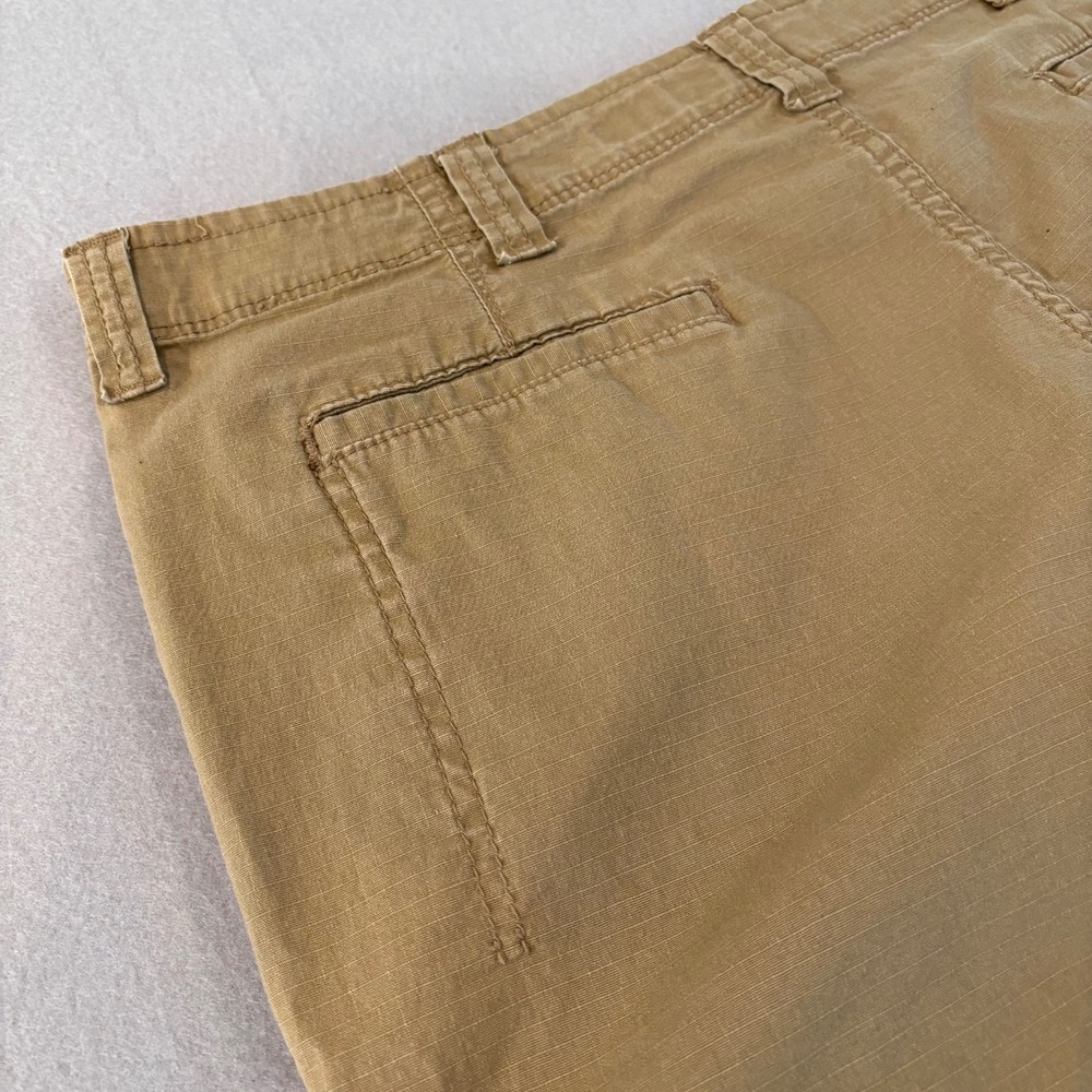 Wrangler Relaxed Fit Cargo Shorts Mens Size 40 Tan Cotton Spandex Pockets Casual - Picture 9 of 12